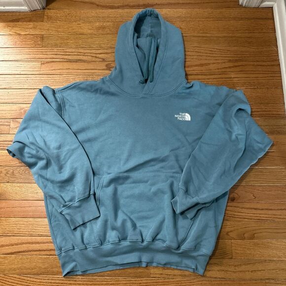 The-north-face Men's Blue and White Hoodie - Picture 1 of 4